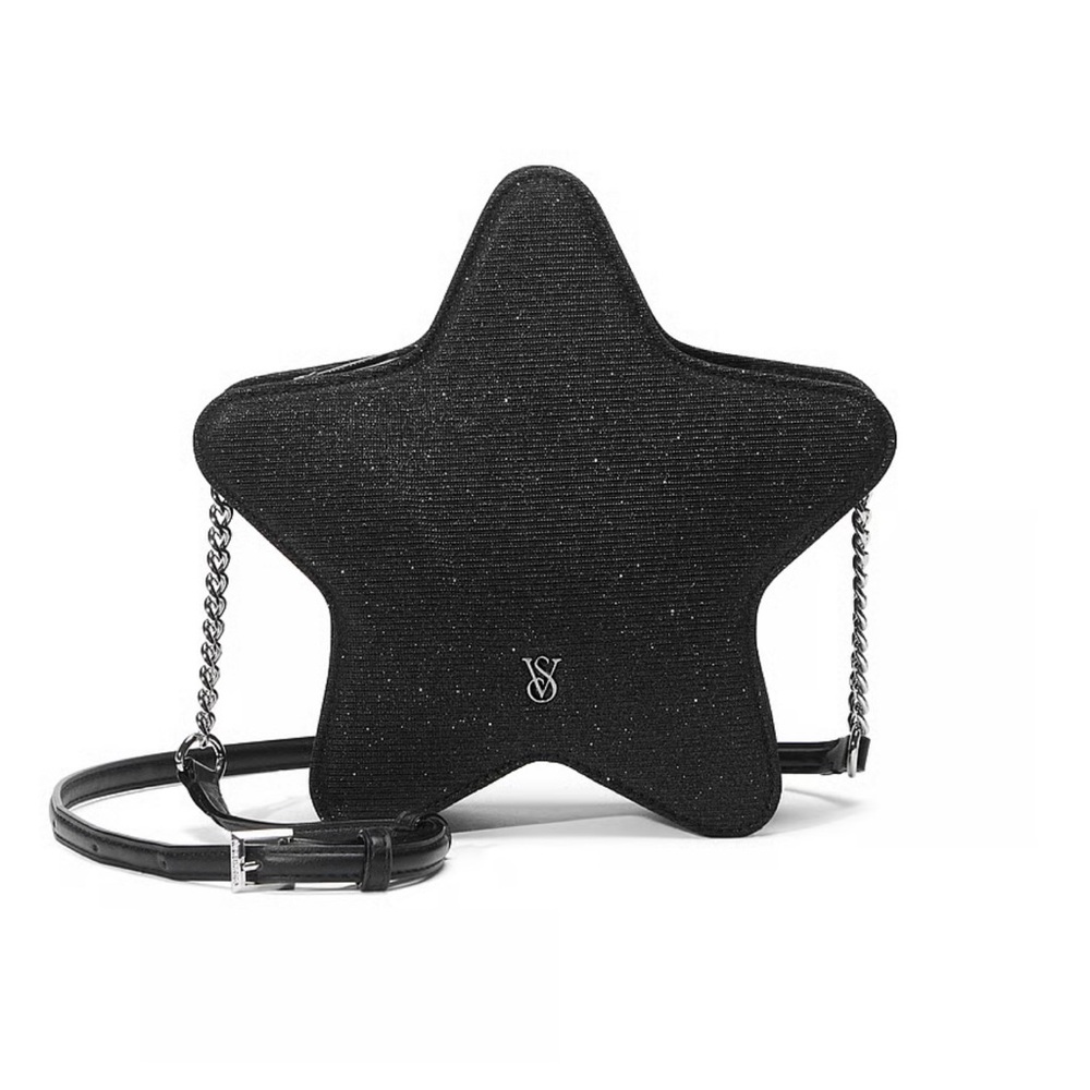 Victoria's Secret Black Star Crossbody Bag